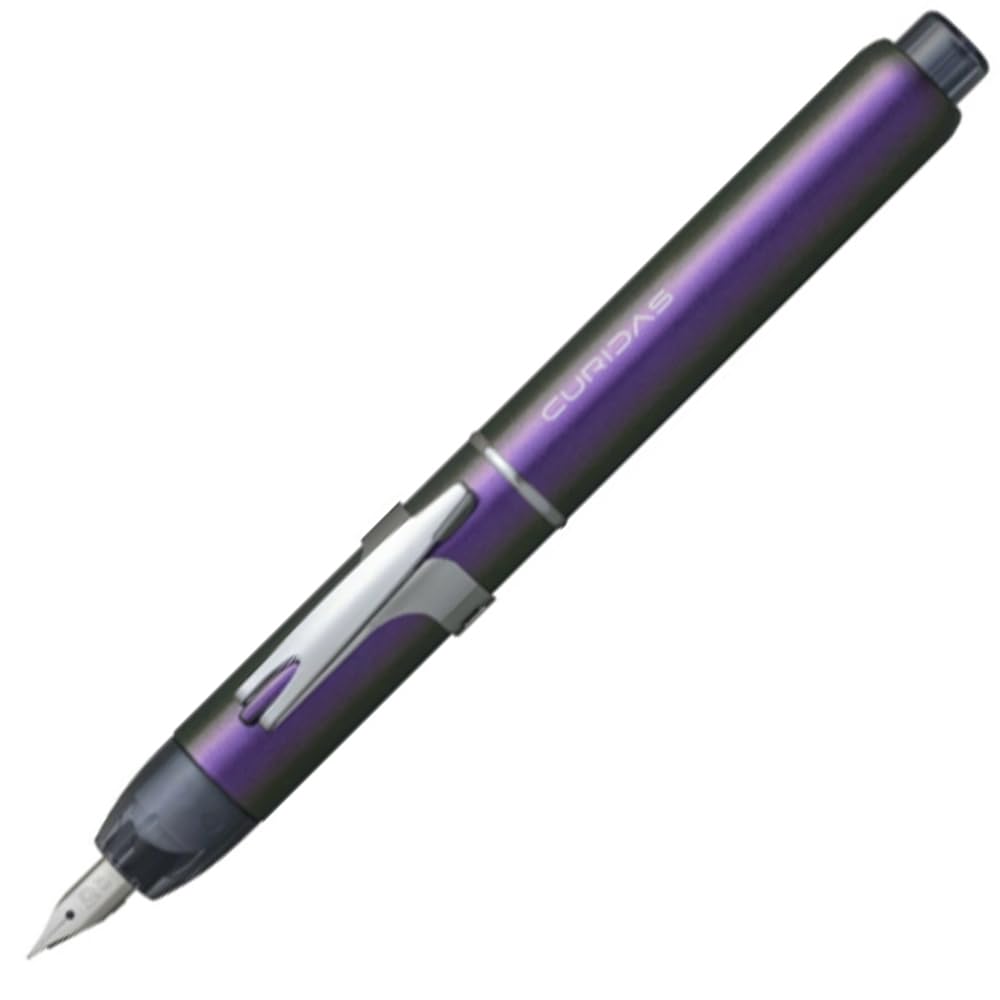

Platinum Curidas Stones Fountain Limited Edition of Medium PKN-9000 Knock-Style Pen, 1,000 (Iolite Violet, Nib)