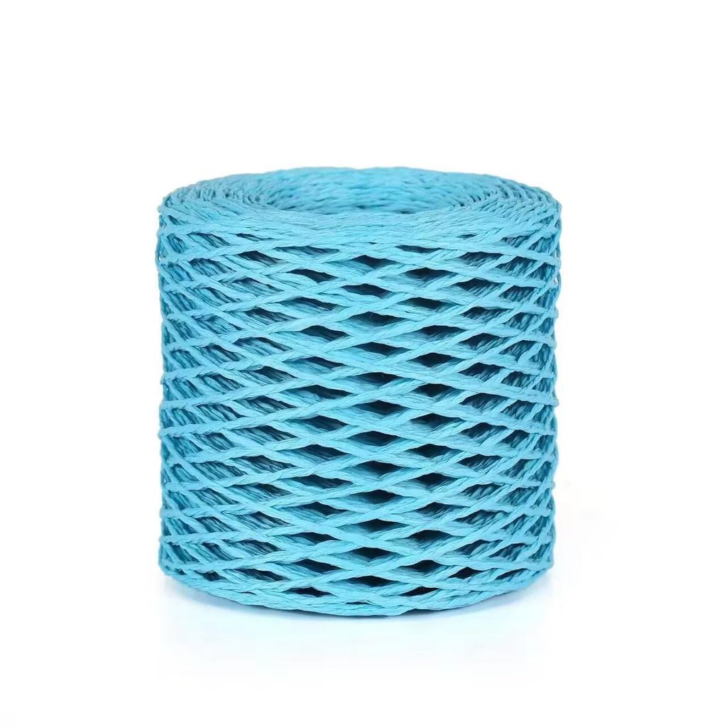Mengchu DIY Raffia Woven Bag and Summer Straw Hat Materials 100% Cotton Thread for Hand Knitting Fancy Yarn Style