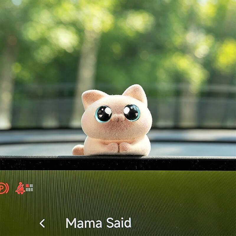 Cartoon Cat Car Ornament Cute Dashboard Decor Mini Desktop Decoration