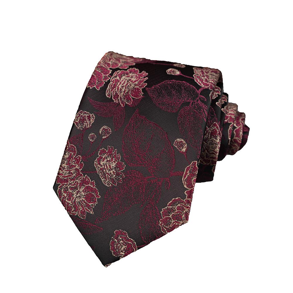 8Cm Men'S Wide Edition Hand Tie Flower Vintage Casual Banquet Suit Accessories Dress