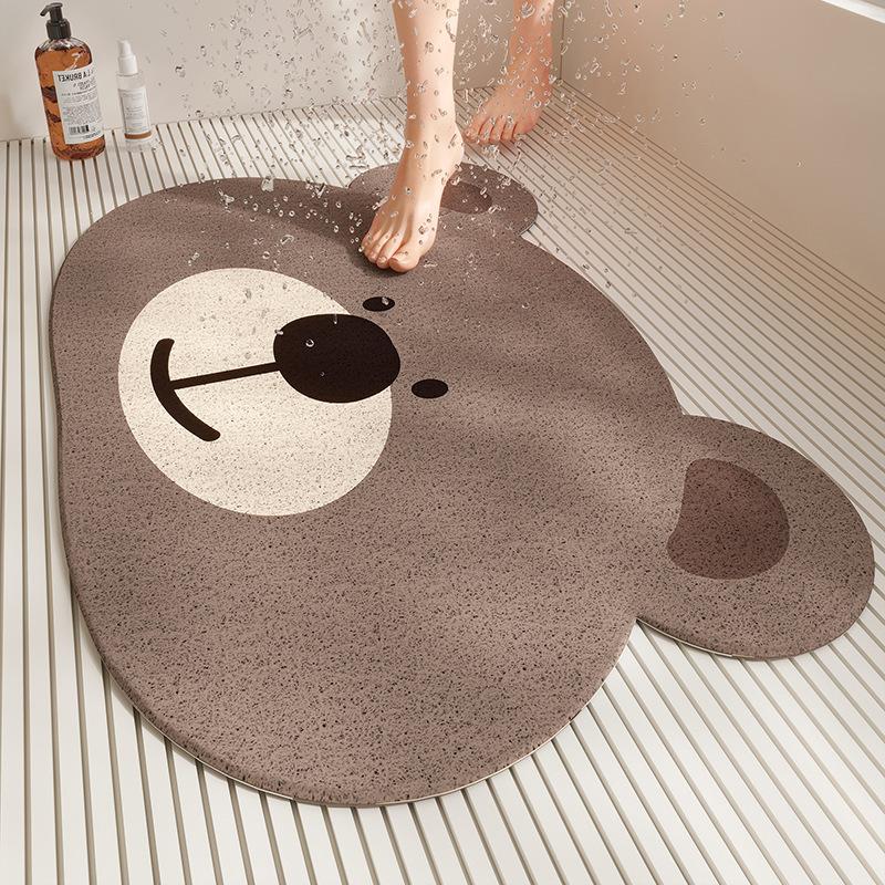 Silk Circle Bathroom Non-Slip Mat, Shower Room, Bathroom Floor Mat, Hollow Drain Drainage Mat, Children'S Bath Anti-Drop Foot Mat