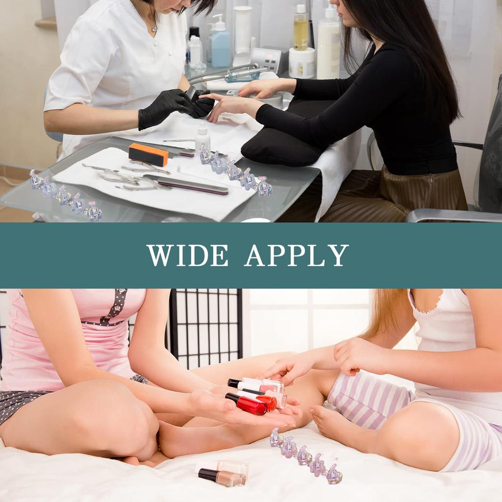 Nowy Magnetyczny Uchwyt na Paznokcie Stojak Ekspozycyjny do Ćwiczeń Żywica Laser Aurora Lodowy Przezroczysty Podstawa w Kształcie Serca Półka Ekspozycyjna Narzędzie do Nail Artu