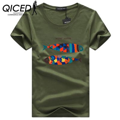 Sommer Kurzarm T-Shirt Herren O-Ausschnitt Trend Bottom Shirt