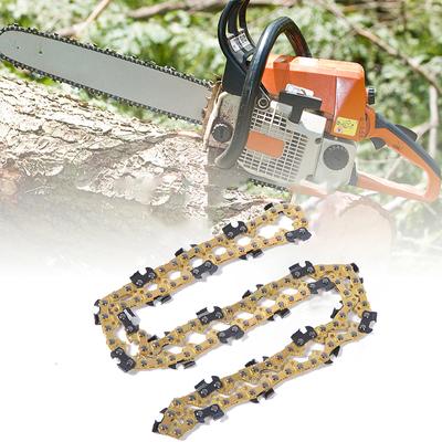 1/2/3/4pcs 12 /11.5in Gold Chainsaw 45Links 3/8"LP Chainsaw Chain/Chainchain Saw Guide Replacement Chainsaw Parts Accessory