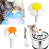1 Pcs Cat Fountain Replacement Flower Nozzle Head For Dogs Round Cubic Stainless Steel Top Water Dispenser Yellow Orange