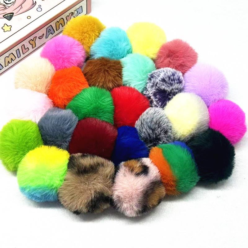 Faux Rex Rabbit Fur Pompons: 3cm, 4cm, 5cm - DIY Accessories for Headwear, Bags, Clothing, Shoes, and Hats