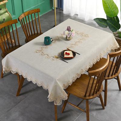 Vintage Linen Tablecloth Absorbent Household Coffee Table Cloth Wear-Resistant Desk Cover Towel High-Grade Fabric Decorative Square Tablecloth