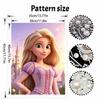 Disney Rapunzel Pearl Painting Kit Handmade DIY Home Decoration Painting Princess Character Art Wall Decor Elegant Gift Idea
