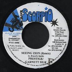 

7inch Record PRESTIGE GARNETT SILK Seeing Zion Remix NONE Black Scorpio 2000 Jamaica Reggae Ska Dub Used