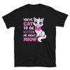 Süßes Kätzchen Rosa Schleife Süße Katze Lustiges Tier Kätzchen Katzen T-Shirt