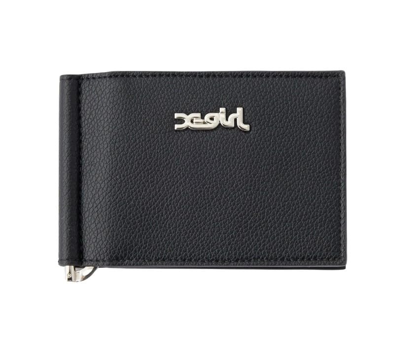 

wallet MONEY CLIP WALLET BLACK [X Girl] Tri-fold