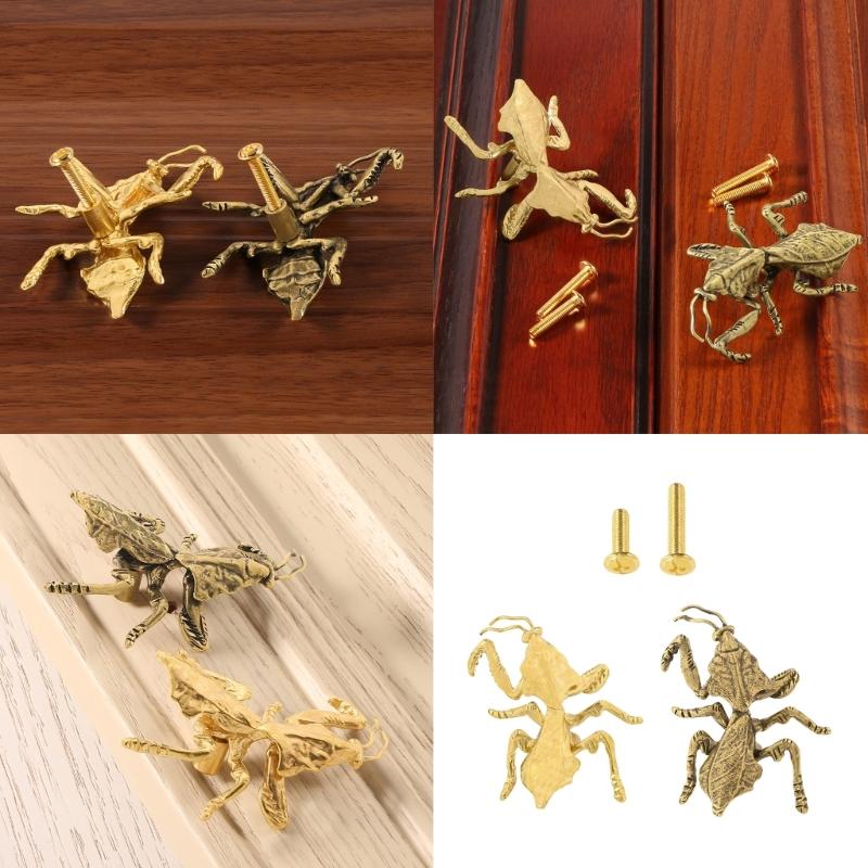 Strong Long Service Metal Cabinets Door Handle Mantis King Insect Design Comfortable Ergonomic Grip For Kitchen Bedroom