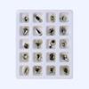 20Pcs/Box Nail Manicure Decor Gloss Three-dimensional Shining Art Sparkling DIY Faux Diamond Nail Alloy Decor