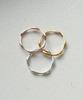 Alleun Silver 925 Thumb Wave Silver Couple Bold Ring (Type B)