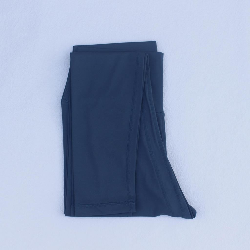 LULU Women's High-Waist Yoga Leggings with Pocket for Long-Leg Look