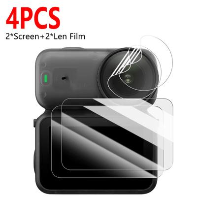 4Pcs Screen Protector for DJI Osmo Nano Ultra-Clear Tempered Glass Camera Screen Protector Film, With Camera Hydrogel Film Anti-Scratch