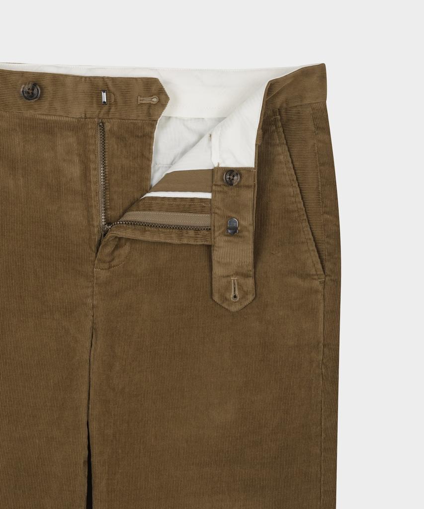 BROOKS BROTHERS Slim Fit 15W Corduroy Chino Pants (Brown) (Bbpcmnf401)
