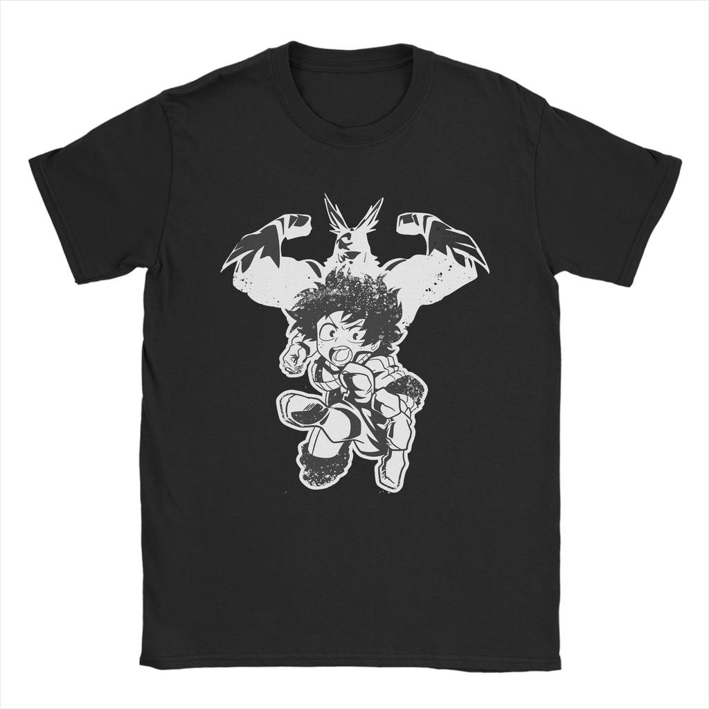 My Hero Academia Plus Ultra Gym T Shirts Men Women Pure Cotton Novelty T-Shirts Crew Neck  Tees Short Sleeve Clothes Printed