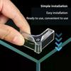 4Pcs Acrylic Transparent Anti-collision Fish Tank Corner Protector Adhesive Free Protective Cover Aquarium Accessories
