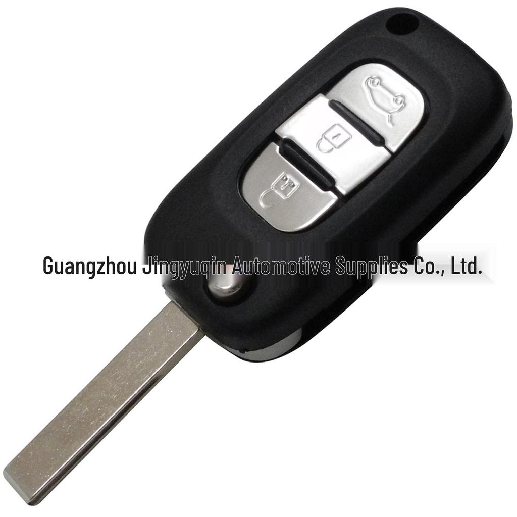 Renault 3-Button Folding Remote Key Shell - Smart Replacement (No Logo)
