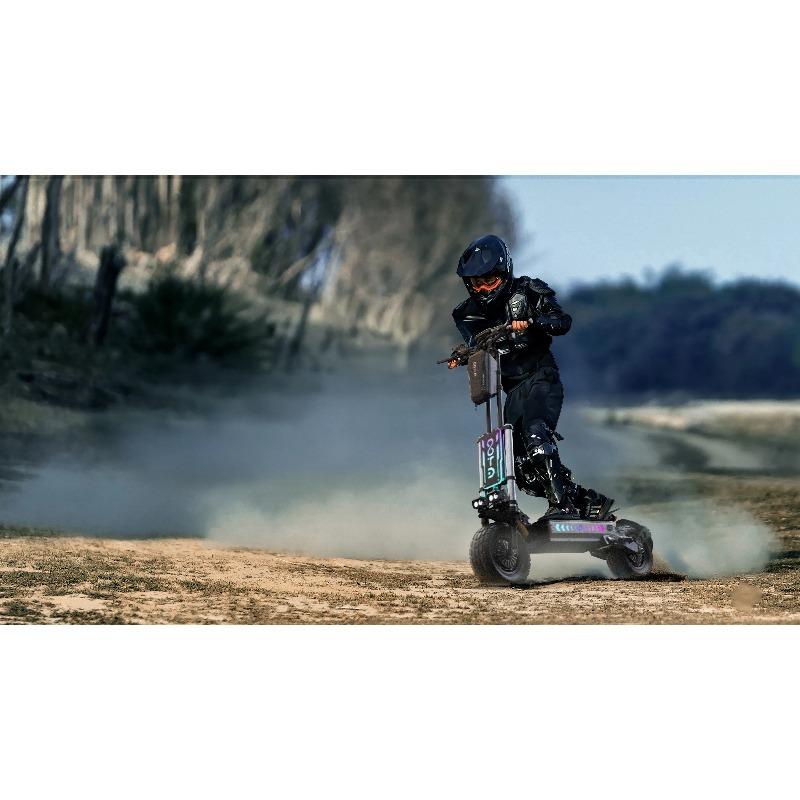 OOTD T90 E-Scooter Peak Power 3000W*2 Motor 60V31.2ah Off-road Electric Scooter 13 Inch Tire All Terrain NFC Features EScooters