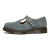 Dr. Martens T-Bar Suede Mary Jane Washed Denim Unisex Sneakers Blue 31518764