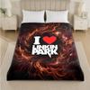 Linkin Park Druck Flanelldecke Gemütliche Leichte Plüschdecke für Bett Sofa Haushalt