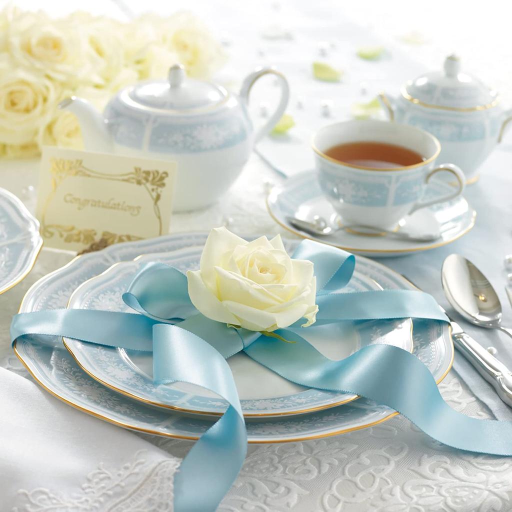 Noritake Plate Set 27cm Lace Wood Gold 27cm x 1 piece x 5 pieces Blue Fine Porcelain 16.5cm 16.5cm Y6714A/1507