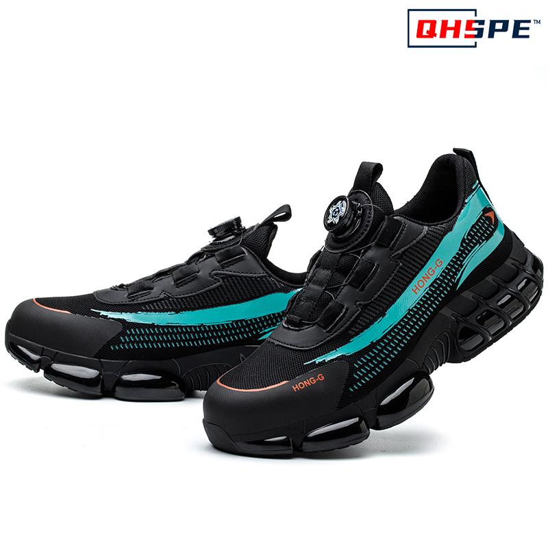 

Men s Safety Shoes Rotating Button Shoe Men Steel Toe Air Cushion Work Shoes Man Puncture Proof Work Safety Protective Shoes 47