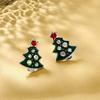 Christmas Fashionable Alloy Earrings Unique Gift For Women Jewelry Holiday