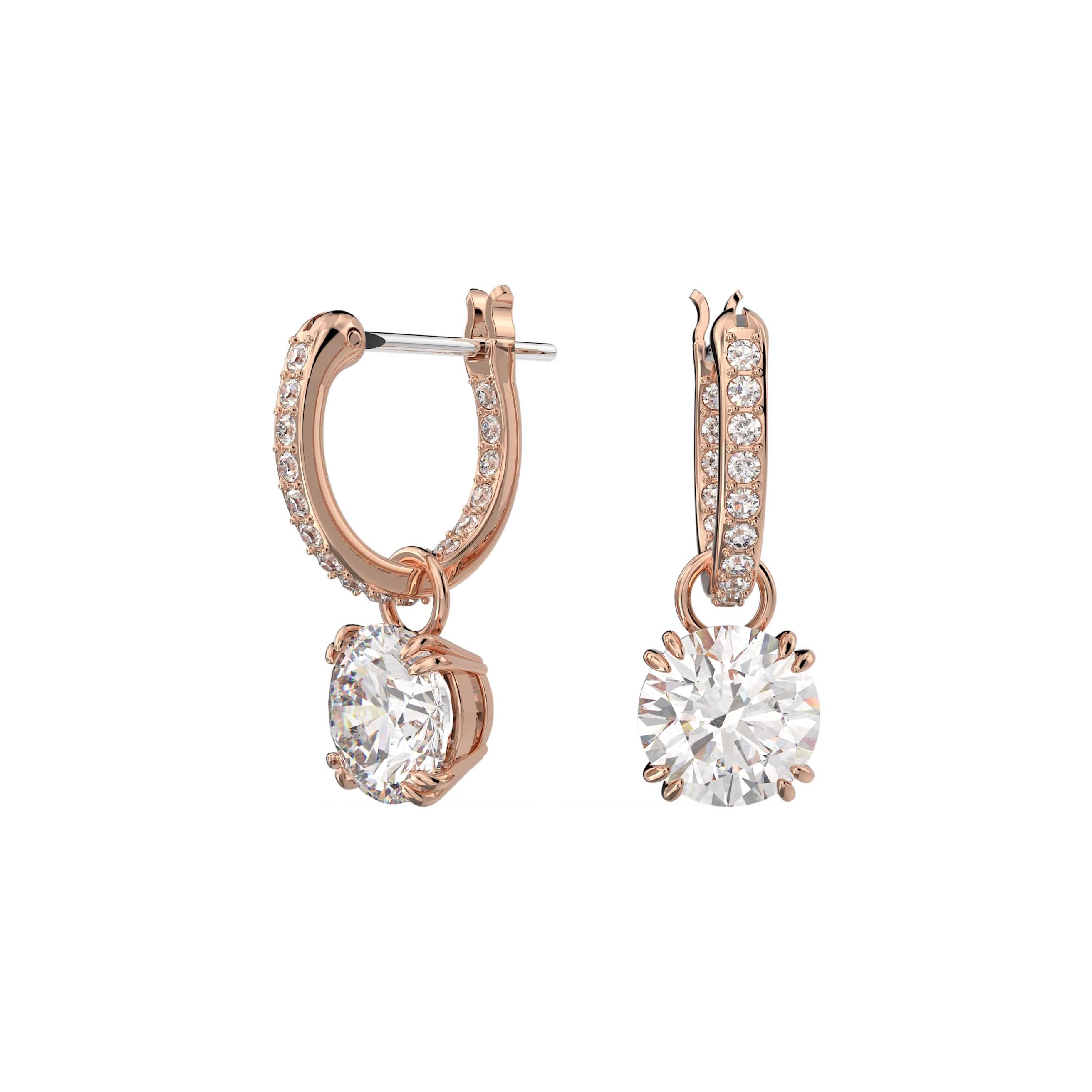 Swarovski Stilla Round Cut Teardrop Earrings Women earrings 5639975 Box (Random Color)