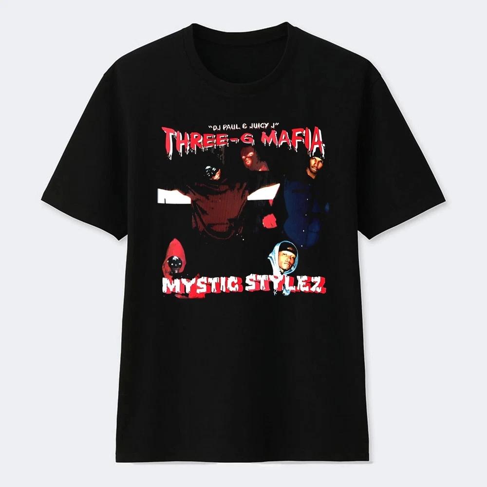 New Rare Three 6 Mafia Mystic Stylez Album Cotton Black S4xl Shirt C22 S