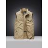 Men's Four Seasons Middle-aged Outdoor Leisure Loose Large Size Vest European and American Sports Multi-bag Vest