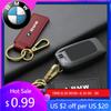 BAGE7 Car Sticker Hot 2026 For 1pc For BMW M E46 E90 F30 E39 F10 E87 E36 F20 E92 Auto Accessories Fashion Car Cowhide Keychain Key