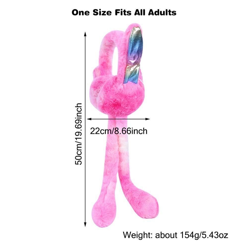 Winter Warm Plush Ear Warmers Soft Comfortable Gift Rainbow Airbag Earmuffs  for Women Girls