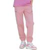 MLB SS23 New York Yankees Logo Embroidered Elastic Waist Cuffed Casual Pants Women bottoms Pink 3FWPB0231-10PKL