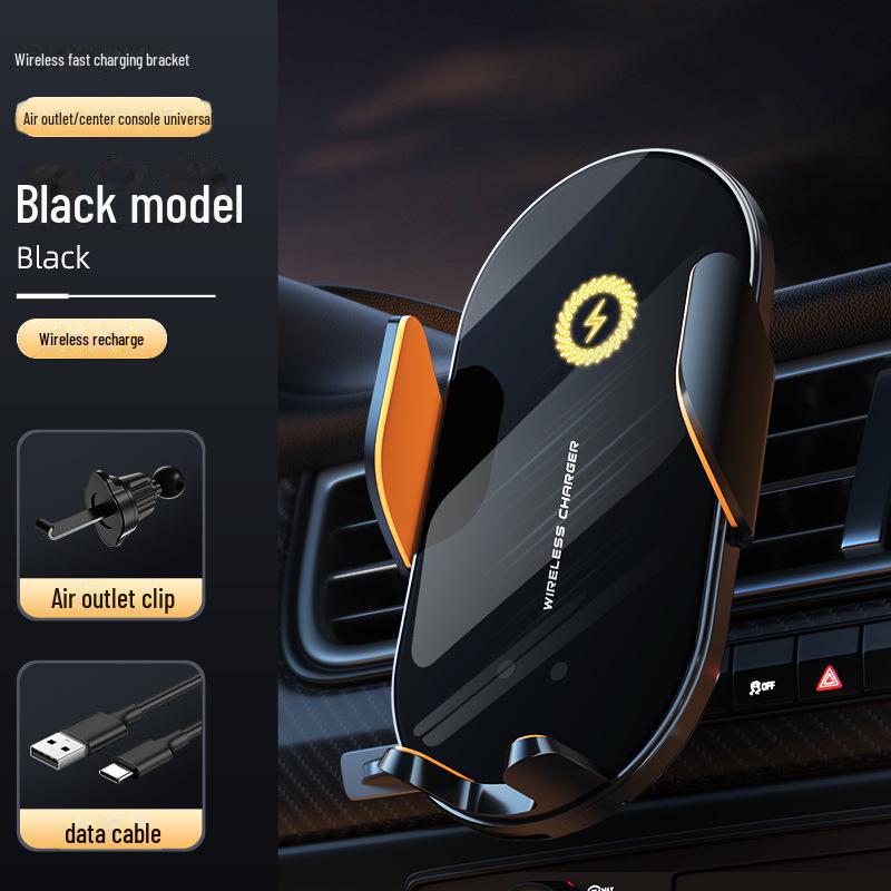 

C12 Прозрачный дизайн Беспроводное автомобильное зарядное устройство и держатель для смартфона