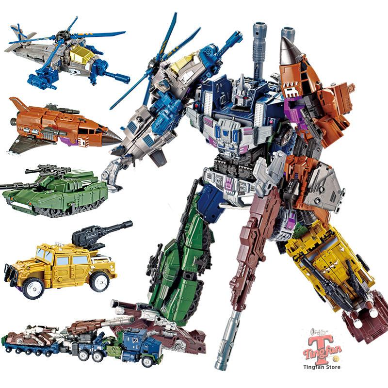 Yuexing Hun-Tian-Bao Spielzeug Sternenwandel-Krieger 5-in-1 Verwandlungsroboter (Flugzeug & Panzer)  Weihnachtsgeschenk Halloween-Geschenk
