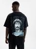 MyStars Future Men's Black Short Sleeve Oversize T-Shirt M