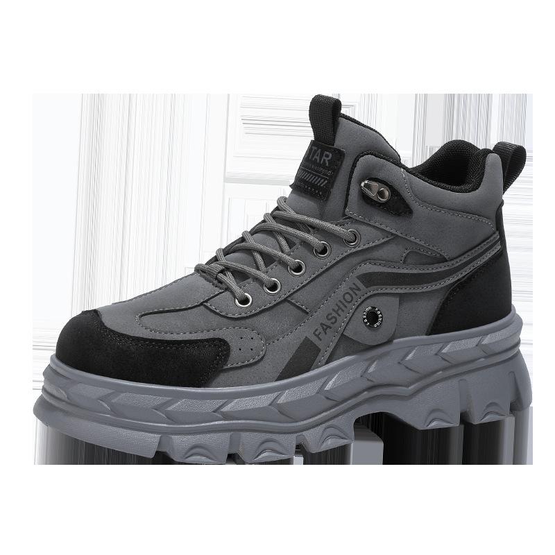 Men's shoes autumn and winter advanced outdoor leisure sports shoes thick-soled non-slip labor insurance wear-resistant high-top Martin boots