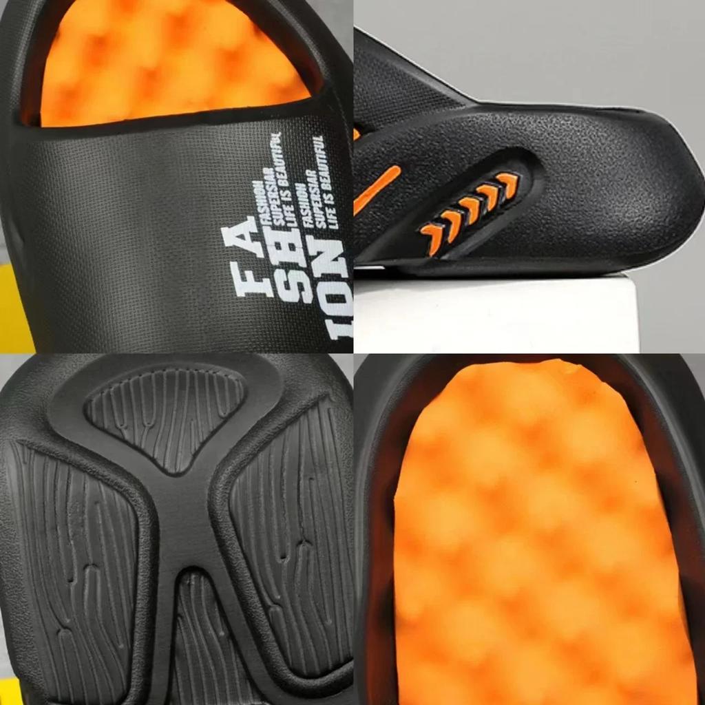 Fashion New Summer Men Massage Slippers Indoor Outdoor Beach Casual Sandals Hollow Soft Sole Comfortable Slides Men Flip-flops Pantuflas