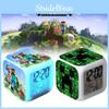 Clock Minecraft Alarm Led Night Light Colourful Changing Desktop Decoration