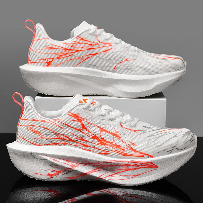 2025 Summer New Running Shoes Men's Carbon Plate Shock Absorption Breathable Sports Shoes Couple Casual Travel Shoes Professional Running Shoes