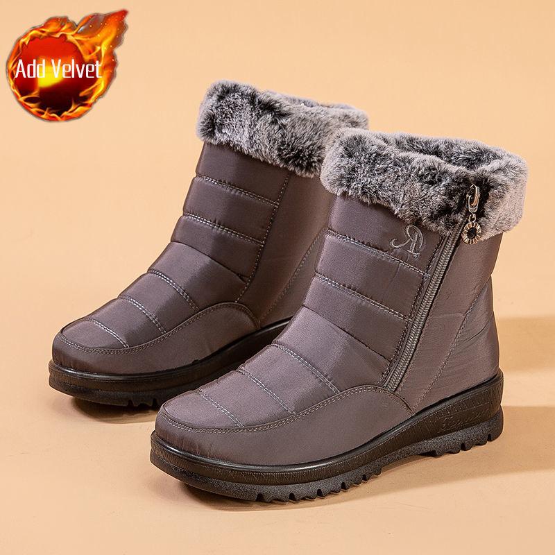 

Large Size Warm Round Toe Women s Snow Boots Plush Platform Ladies Shoes Work 2025 Autumn Winter Novelty Trend Booties 35