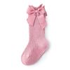 Newborn Baby Girl Socks New Kids Bow Knee High Socks Toddler Soft Cotton Summer Bowknot Hollow Out Children Royal Princess Socks