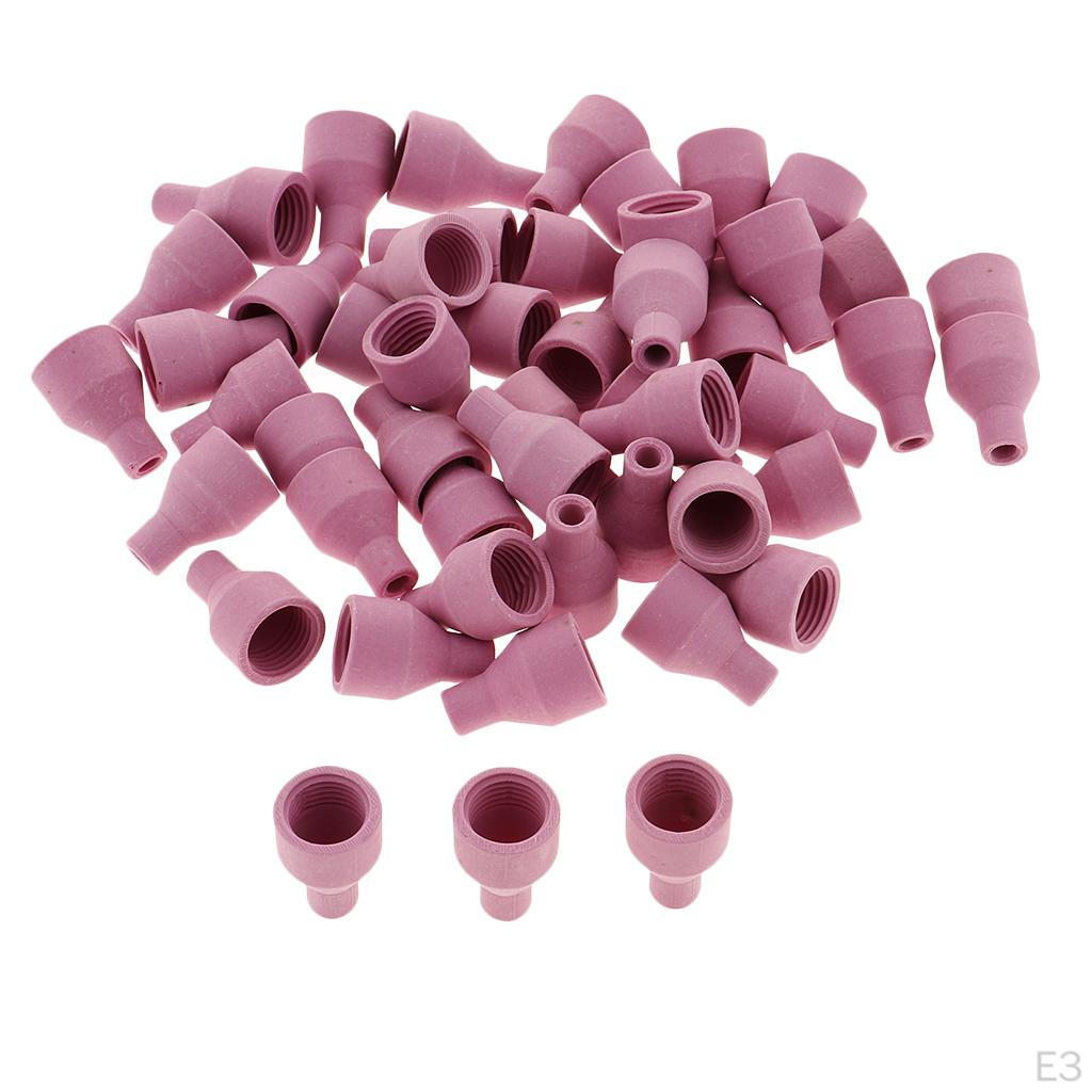 50 Welding Torch Gas Lens Parts Kit For Ceramic Nozzle Glass