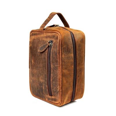 Neues Rustikales Leder-Dopp-Kit, Trauzeugen-Geschenk, Leder-Dopp-Kit, Herren-Leder-Kulturbeutel, Herren-Dopp-Kit