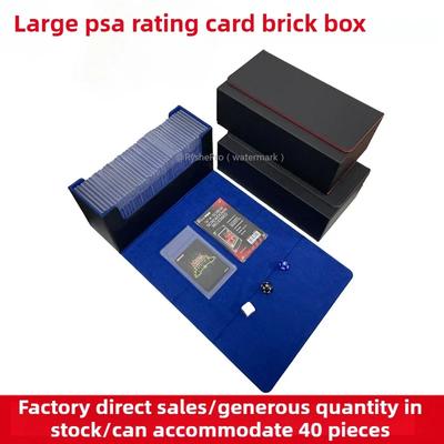 Kartenetui für Sammelkarten, magnetische Aufbewahrungsbox aus Leder für über 40 Sammelkarten (MTG, TCG und Sportkarten)