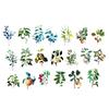 40Pcs/Bag Plant Nature Flower Decorative PVC Sticker Epoxy Resin Crafts Fillers Material for DIY Epoxy Resin Molds Book Decor