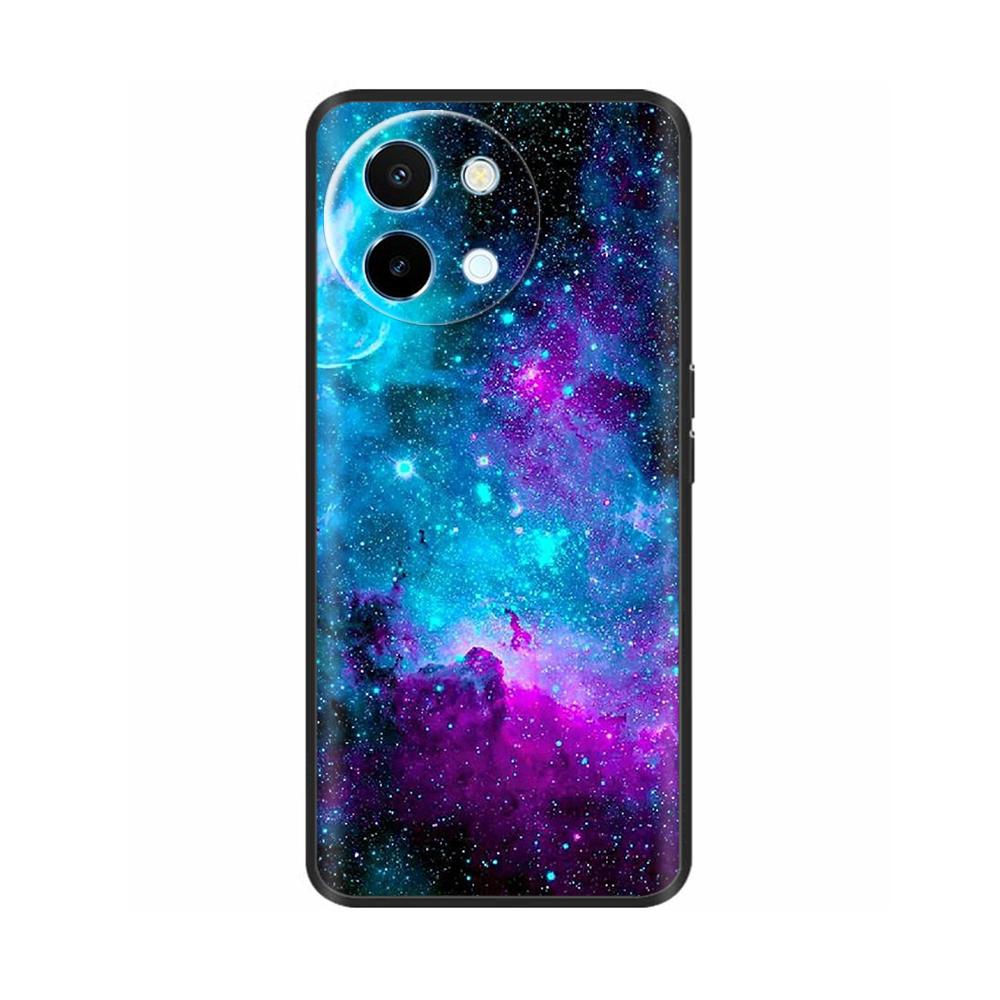 For Vivo Y38 5G Phone Case Painted Soft Black TPU Silicone Bumper For Vivo Y38 Y200i Y200t T3x Protective Back Cover Cases Capas